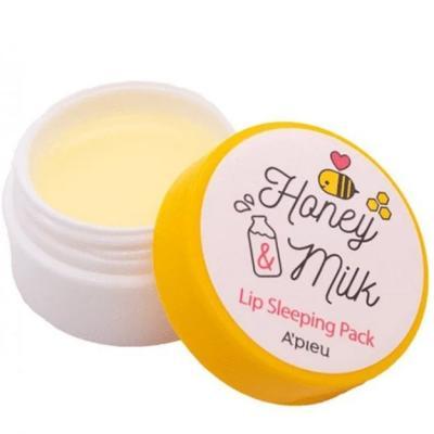 Маска a'pieu Honey & Milk Lip Sleeping Pack питательная для губ на основе мёда 6,7 г - фото 2