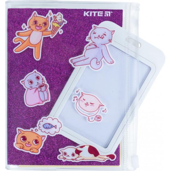 Блокнот Kite Purple cats силіконова обкладинка 80 листов (K22-462-2) - фото 6