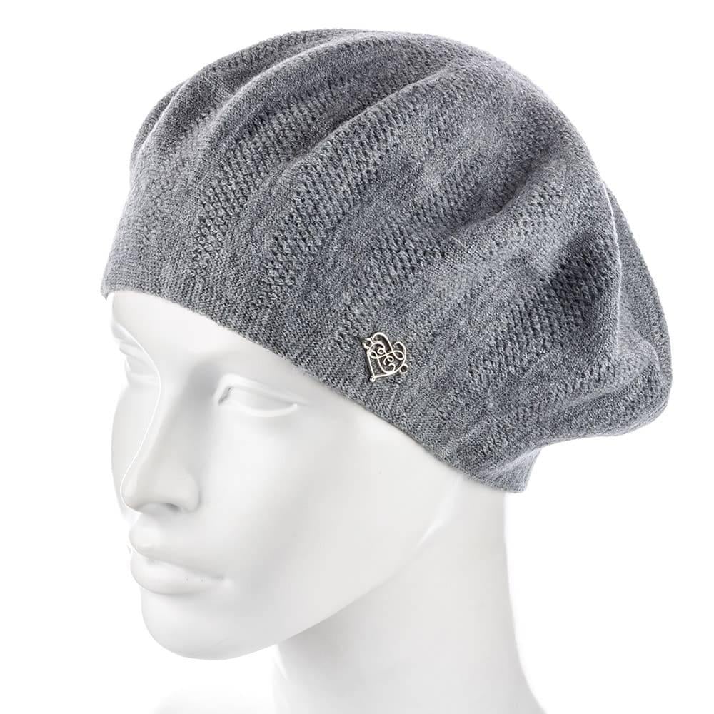 Берет женский Zolly ZH193 двойной Серый