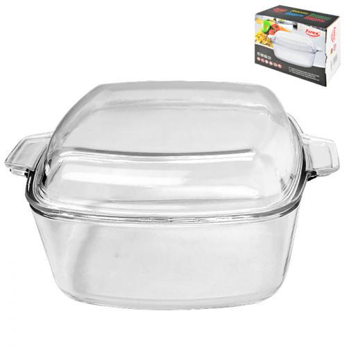 Каструля скляна для запікання Firex квадратна 2,5 л (236824) - фото 2