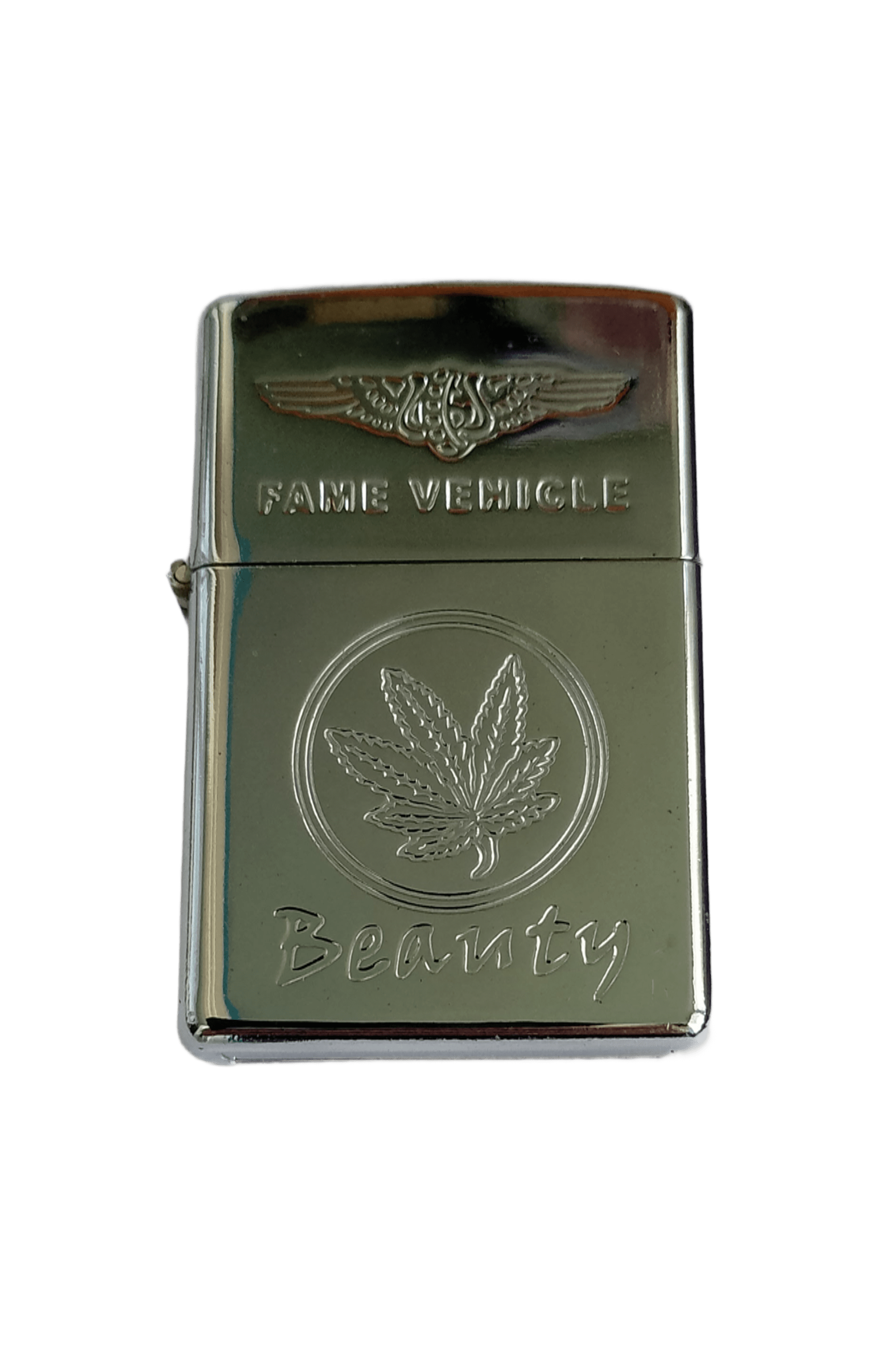 Зажигалка бензиновая Star Lighters 0874 Конопля II Серебряный (2977F)