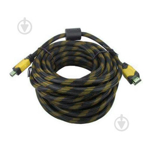 Кабель Hdmi to Hdmi 1080p  15 м  Черный с желтым (004077)