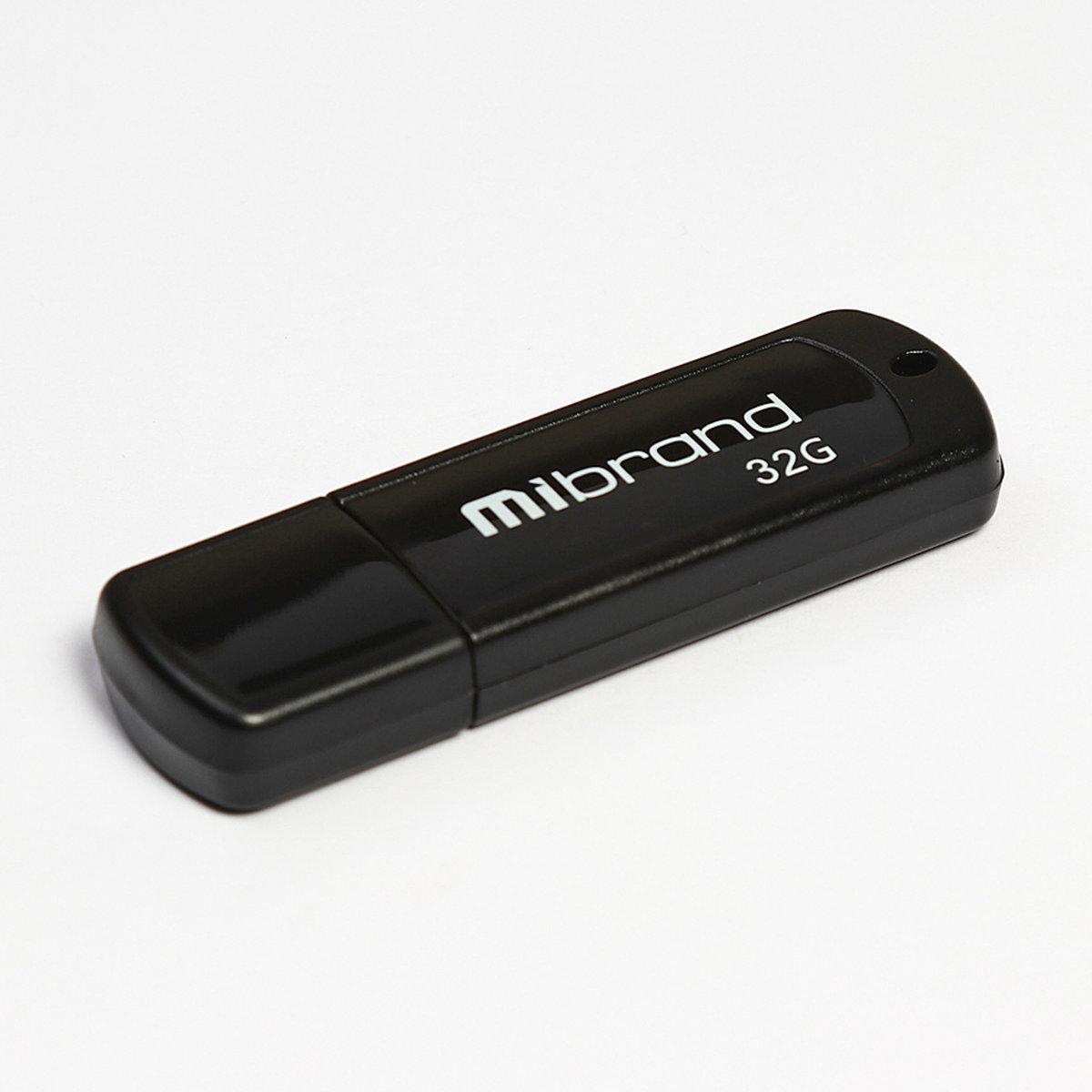 Флеш-память для ноутбука Flash Mibrand USB 2.0 Grizzly 32Gb Black (MI2.0/GR32P3B)