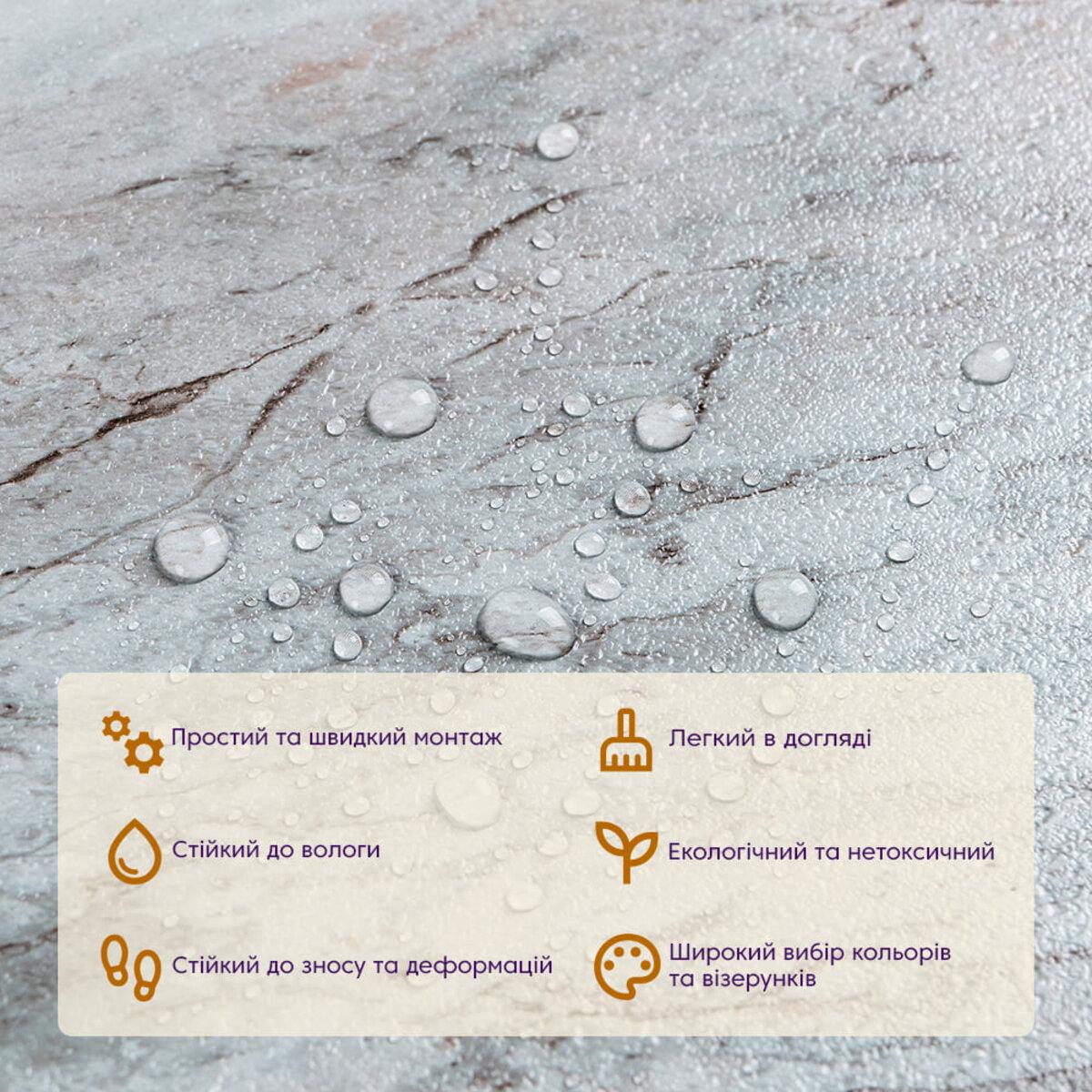 Плитка LVT самоклеющаяся 457x457x1,5 мм D (3DPanda-2465) - фото 3