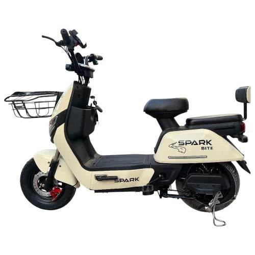 Велосипед с электромотором Spark BITE 60V 1000W 20 Ah 14" Кремово-бежевый (000218755)