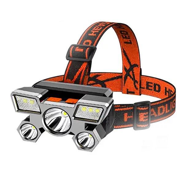 Ліхтар налобний XY501 з вбудованим акумулятором Чорний (meg501)