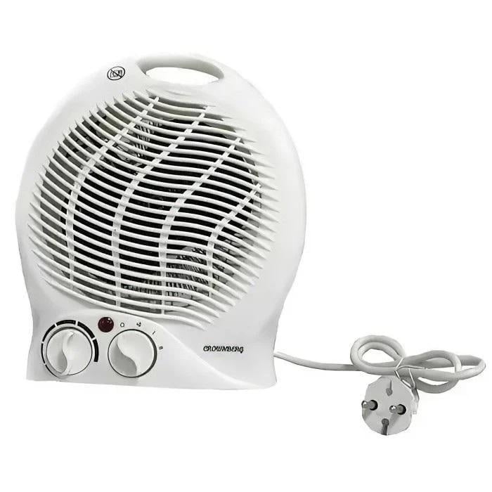 Тепловентилятор переносной Crownberg CB-7767 с термостатом Белый (0113)