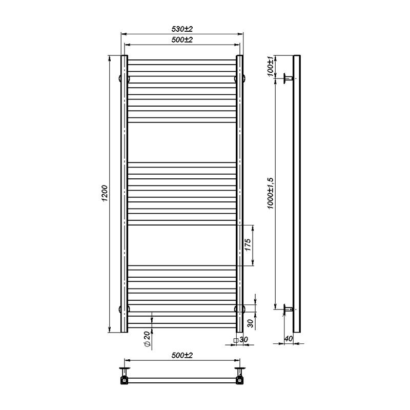 Рушникосушка Onlyheat Ember 500/1200/18 - фото 2 Рушникосушка Onlyheat Ember 500/1200/18 - фото 2