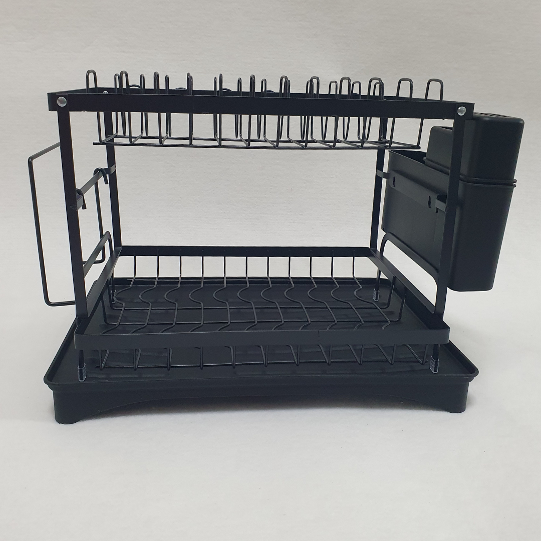 Сушилка для посуды Escurridor VL-237 настольная двухъярусная Black Сушилка для посуды Escurridor VL-237 настольная двухъярусная Black