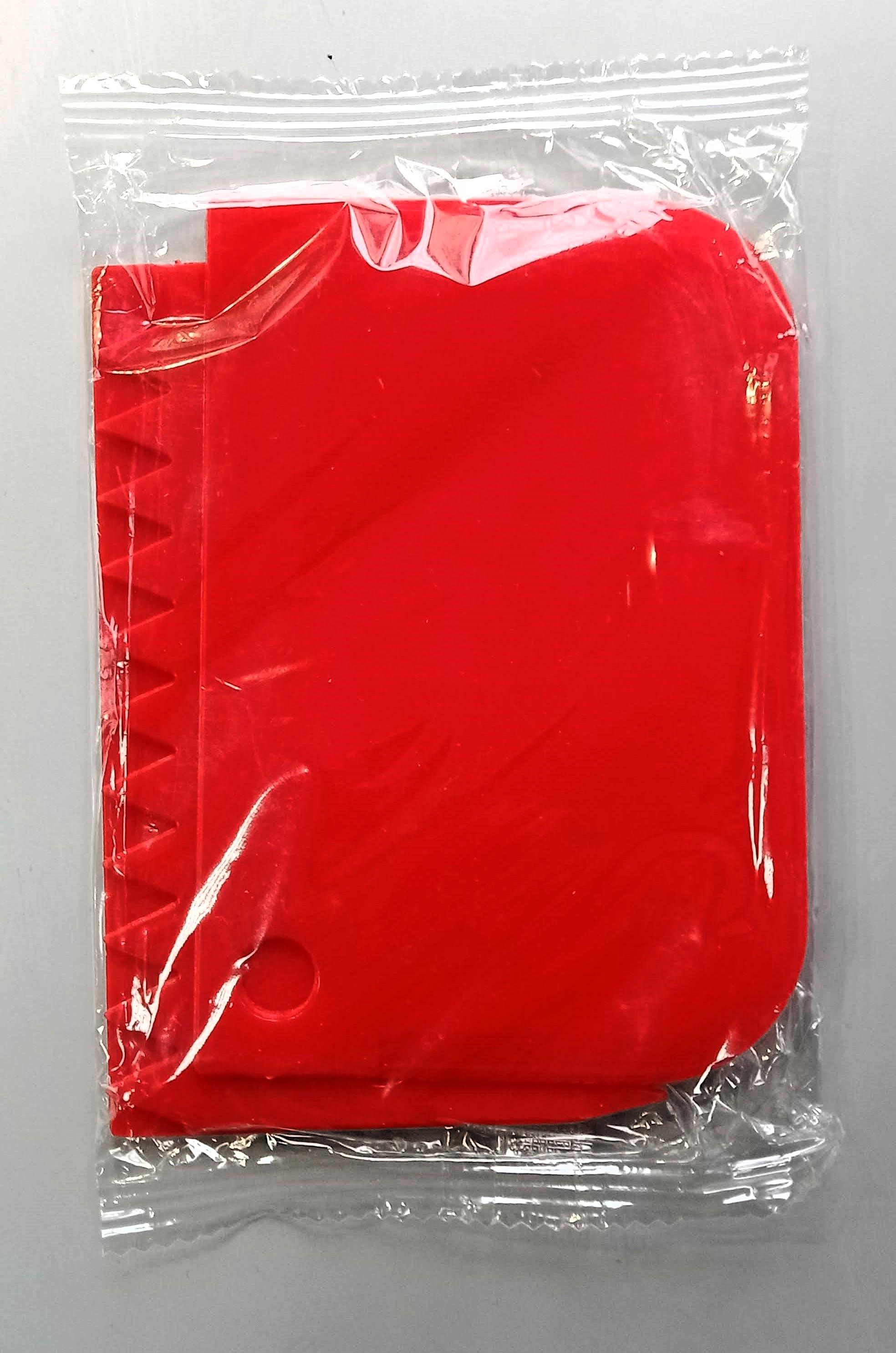 Набор кулинарных шпателей 12 см пластик 3 шт./уп. Красный Набор кулинарных шпателей 12 см пластик 3 шт./уп. Красный