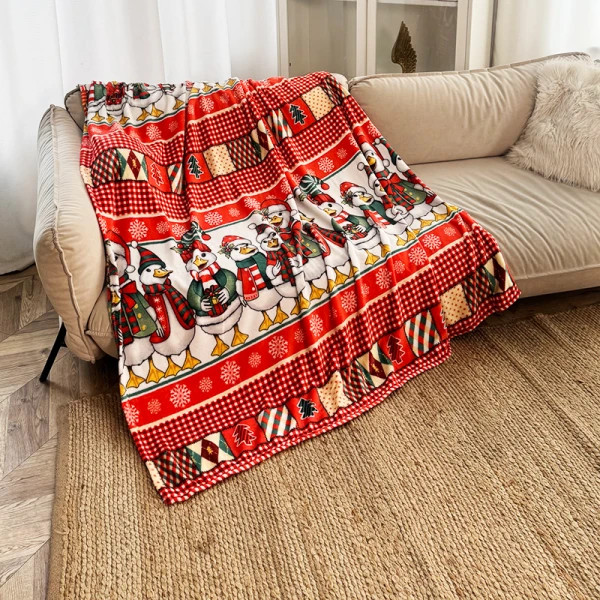 Плед флісовий Love You Святкові каченята 9130 150х200 см (8-6-5156582)