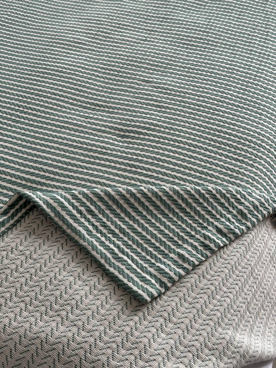 Плед хлопковый Косичка комбинированная 220x230 см Ментоловый (11812-F7-220x230cm) - фото 10 Плед хлопковый Косичка комбинированная 220x230 см Ментоловый (11812-F7-220x230cm) - фото 10