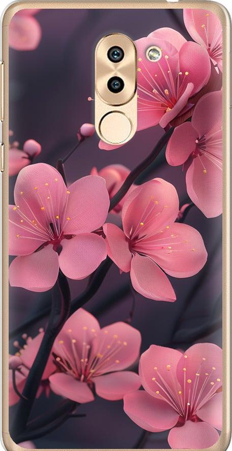 Чехол на Huawei Mate 9 Lite Пурпурная сакура (6075u-474-42517)