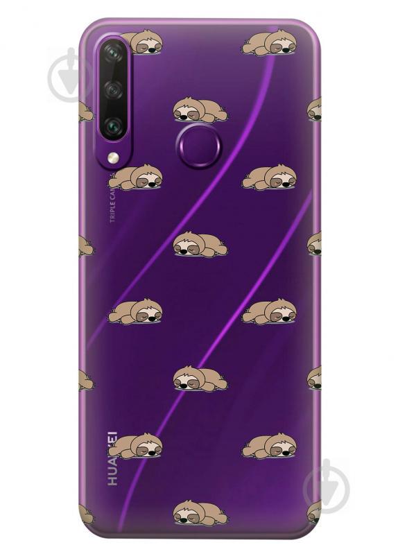 Прозрачный силиконовый чехол iSwag для Huawei Y6p с рисунком - Спящие ленивцы (KS2366) Прозрачный силиконовый чехол iSwag для Huawei Y6p с рисунком - Спящие ленивцы (KS2366)