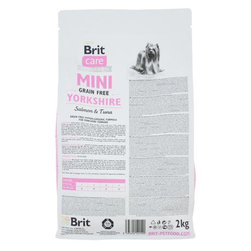 Корм сухой Brit Care GF Mini Yorkshire для йоркширских терьеров с лососем и тунцом 2 кг - фото 3