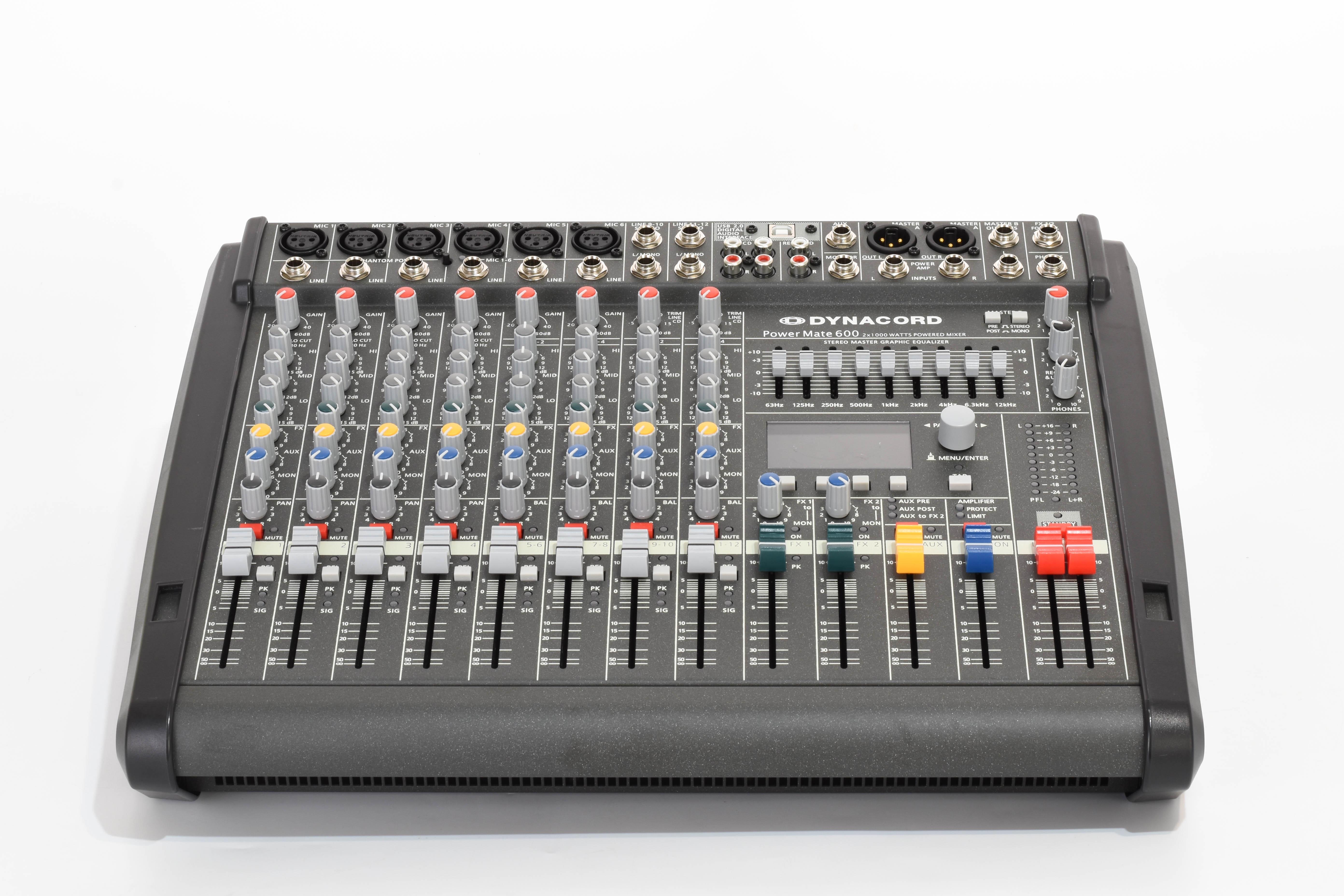 Микшерный пульт активный DYNACORD POWERMATE 600-3 с усилителем 2х1000 Вт (0002) - фото 2 Микшерный пульт активный DYNACORD POWERMATE 600-3 с усилителем 2х1000 Вт (0002) - фото 2