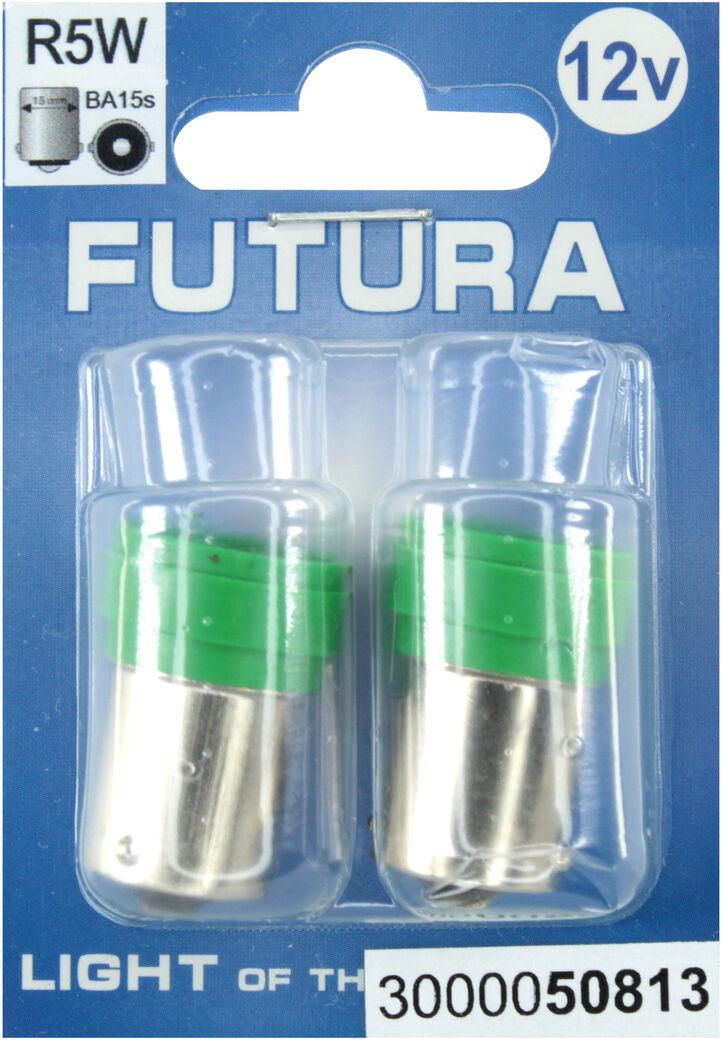 Лампочка FUTURA Черешня LED SMD 12V 6 диодов R5W BA15s 2 шт. Зеленый (50813)