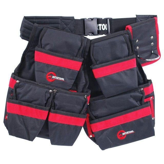 Сумка поясна слюсарно-будівельна Intertool 18 кишень поліестер