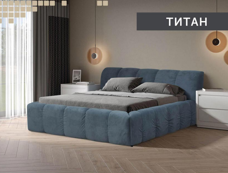 Кровать Divotex Simple с подъемным механизмом 51 Титан 160х200 см (12461655) - фото 2 Кровать Divotex Simple с подъемным механизмом 51 Титан 160х200 см (12461655) - фото 2