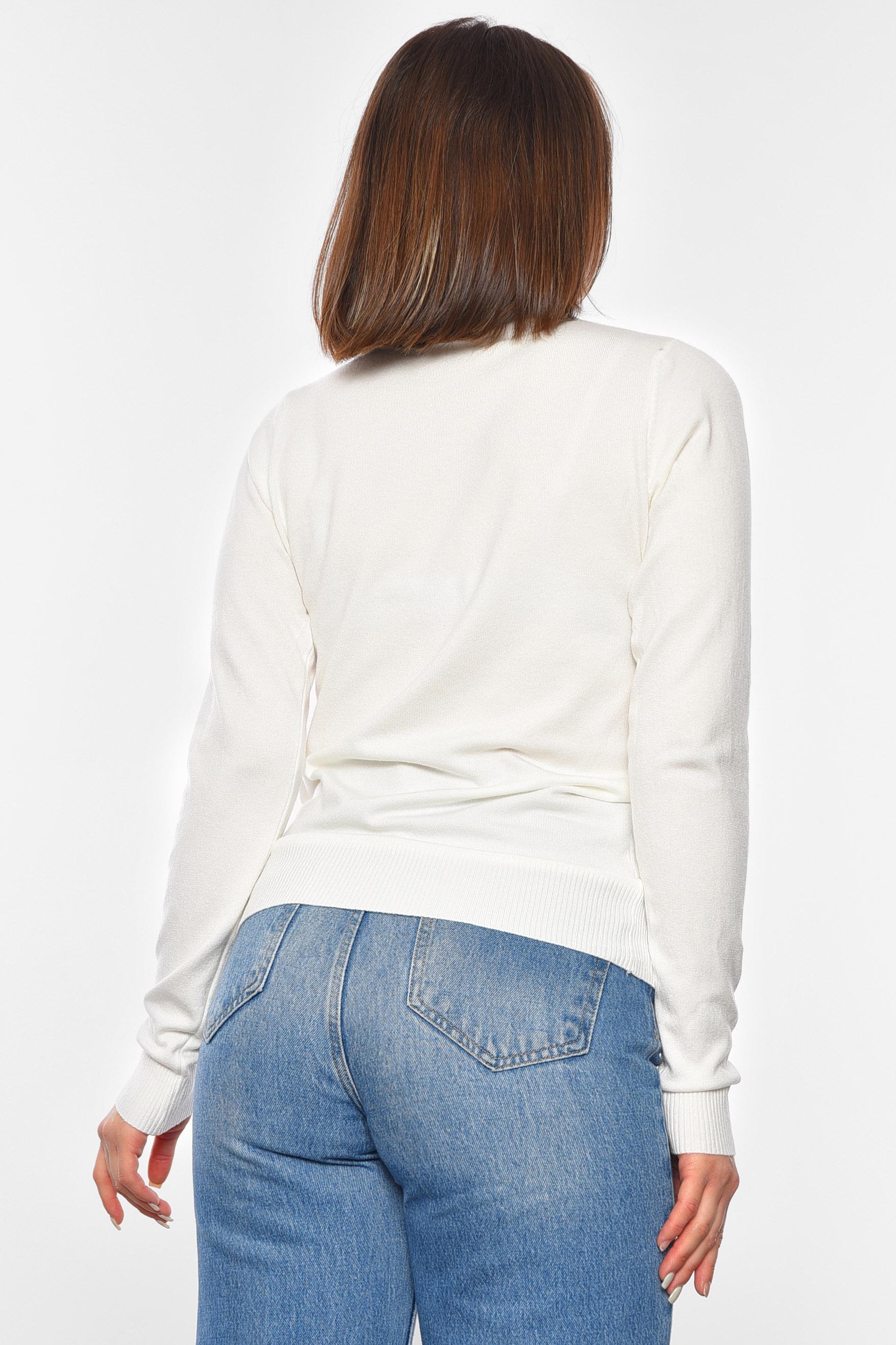 Гольф жіночий однотонний S-M Білий (192375) - фото 3