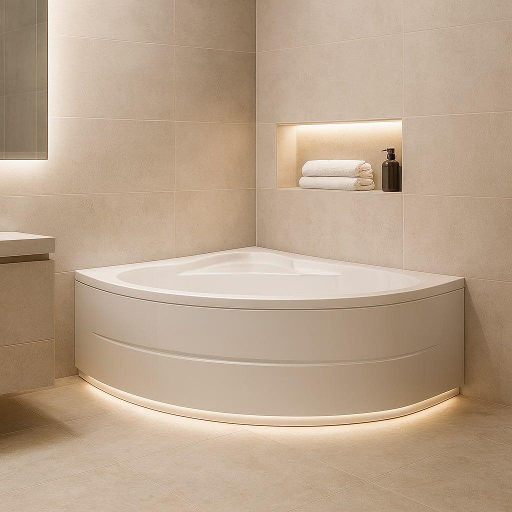 Ванна акриловая KO&PO асимметричная левая 170х100х55 см (C10008)