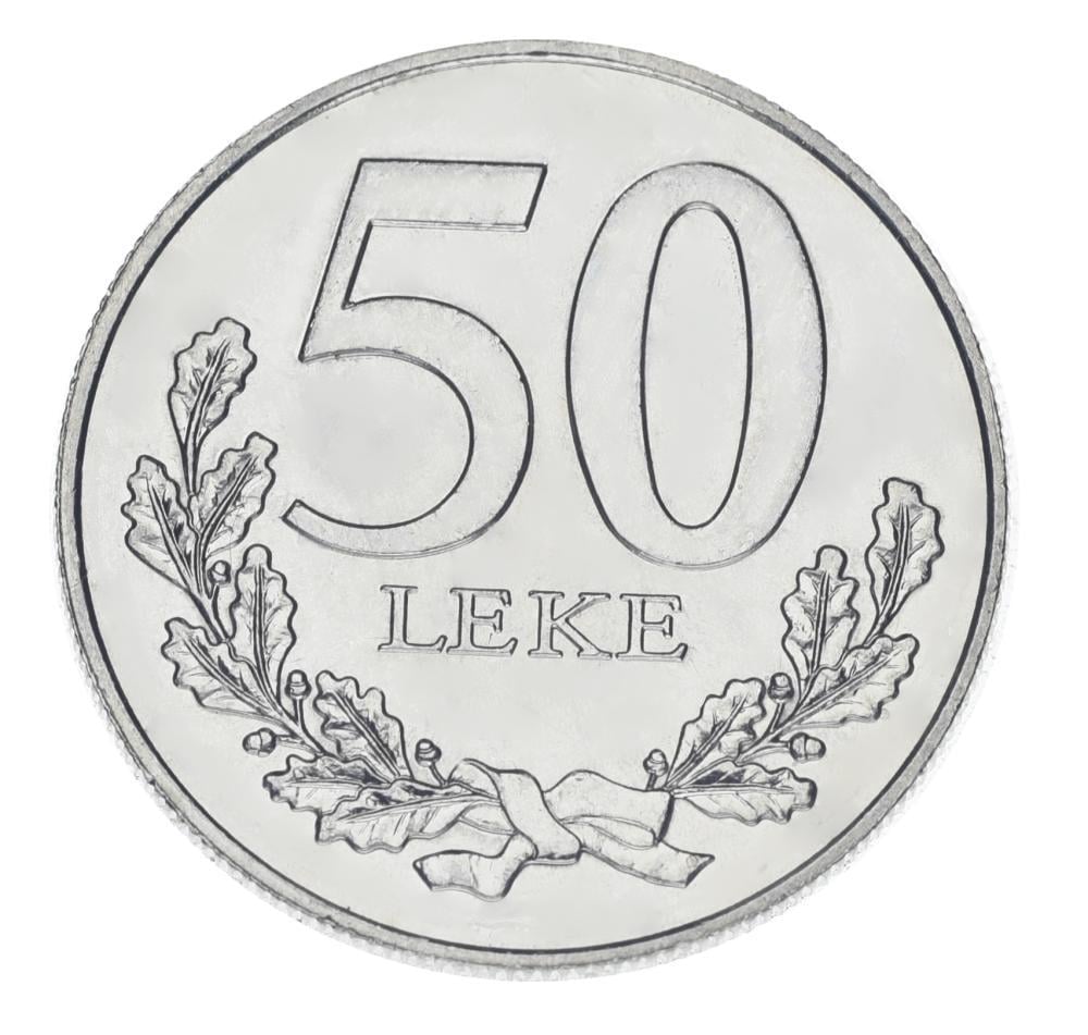 Колекційна монета Албанія 50 леці 2000 UNC Кінь Вершник (М23663)