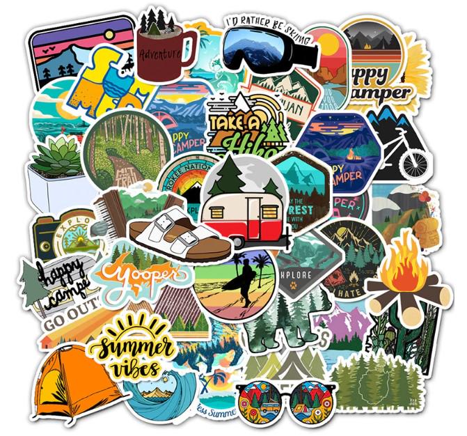 Набір наклейок Тревел 50 шт.