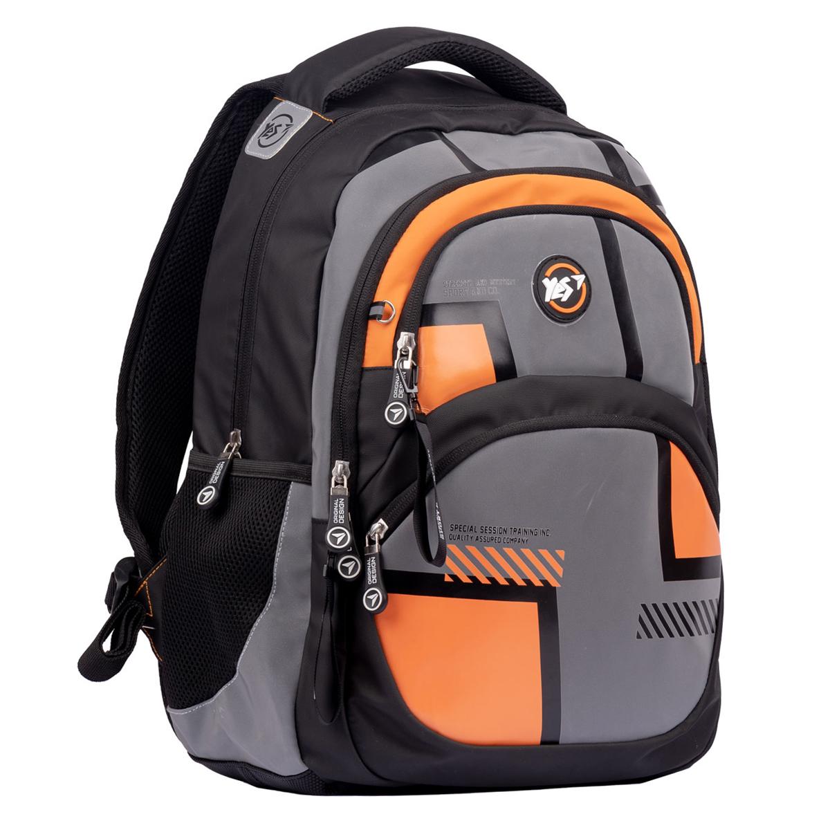 Рюкзак Yes T-117 Urban design style 558969 Черный с серым