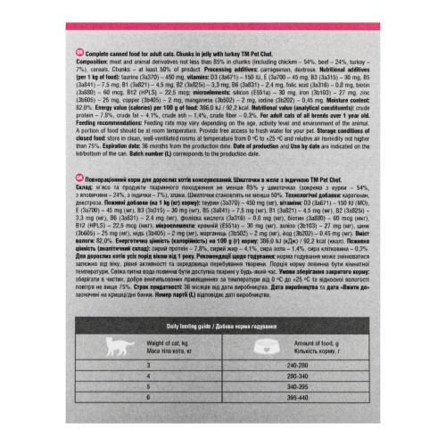 Корм вологий для дорослих котів Pet Chef з індичкою 200 г - фото 9 Корм вологий для дорослих котів Pet Chef з індичкою 200 г - фото 9