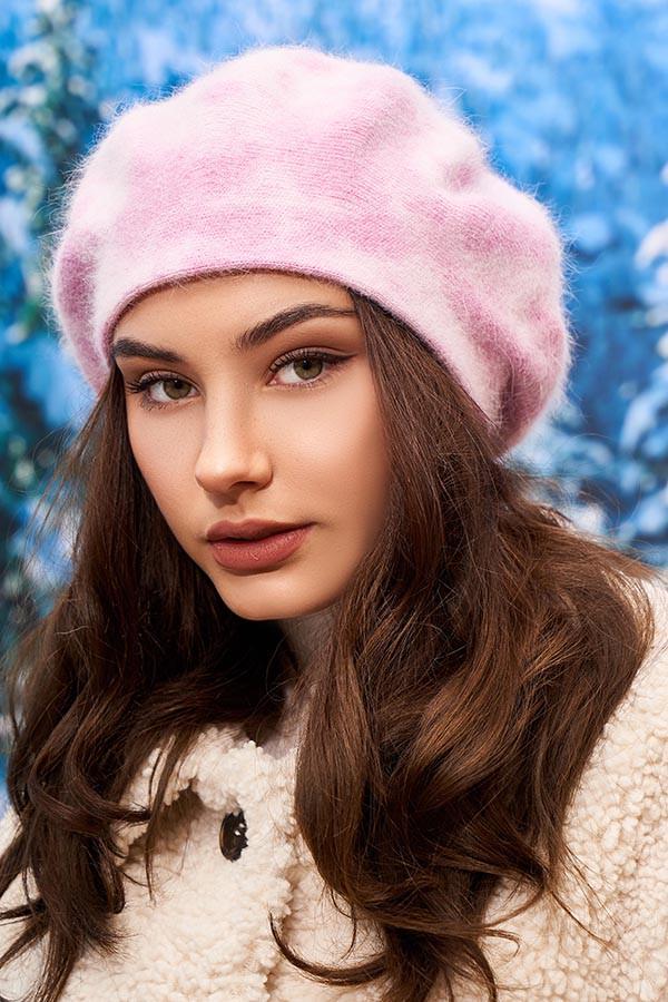 Берет женский шерстяной Braxton Фиби тай-дай Фуксия (6010-2/26478997)