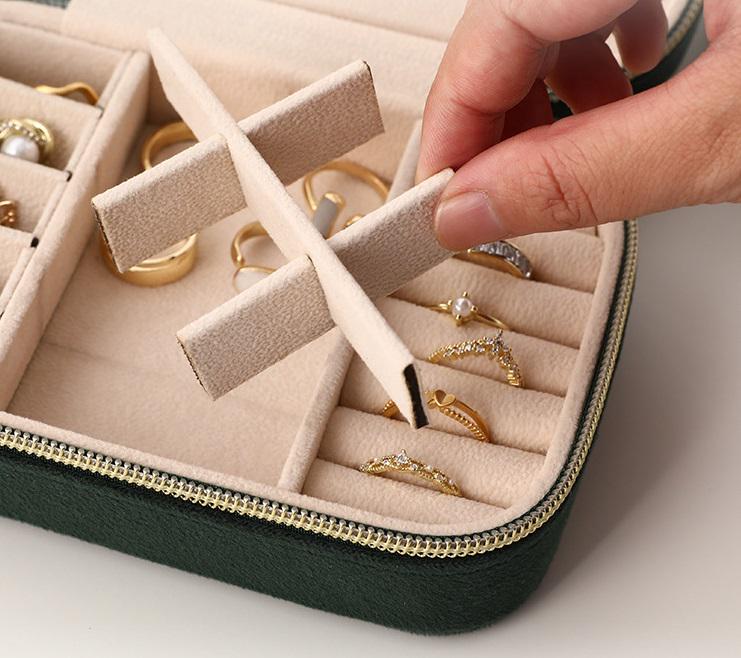 Органайзер для біжутерії та прикрас 15019 5.5х11х15 см зелений (5002597) - фото 4 Органайзер для біжутерії та прикрас 15019 5.5х11х15 см зелений (5002597) - фото 4