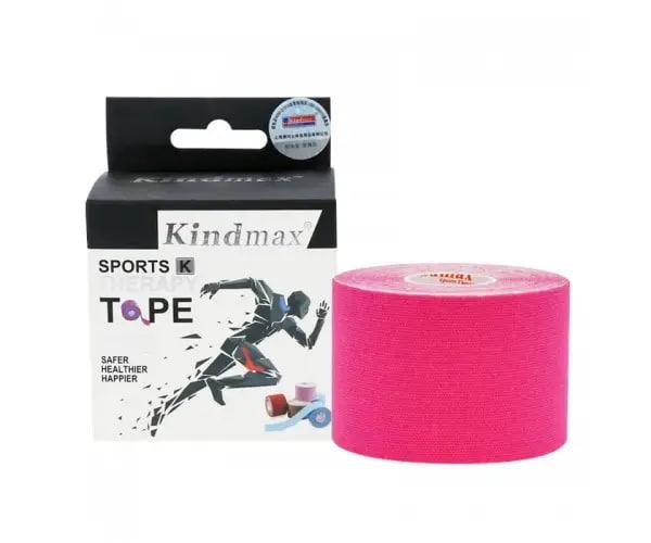 Тейп кинезиологический Kindmax 5 см х 5 м Розовый (ДА-00037)