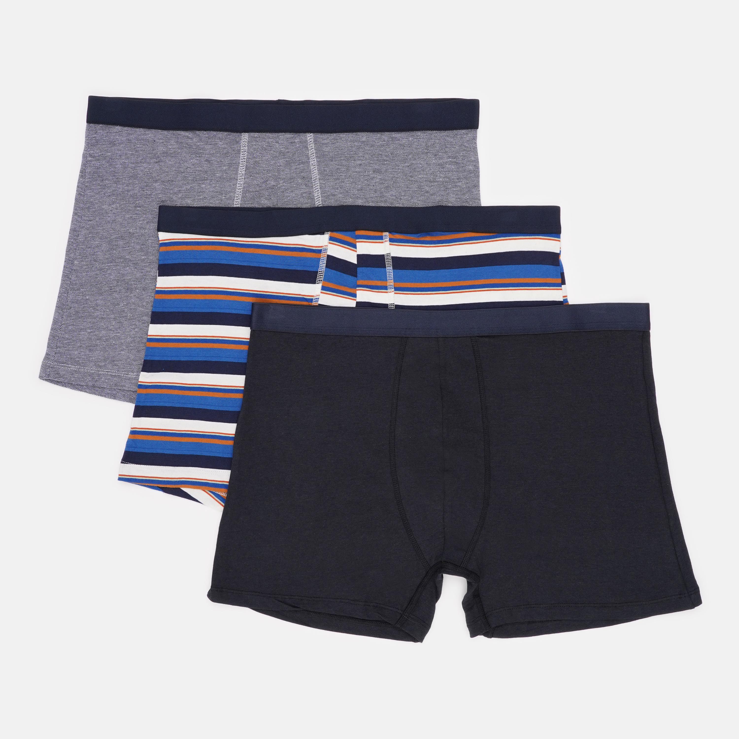 Труси Basic Collection 3 шт. XXL Синій/Темно-синій (1438090363)