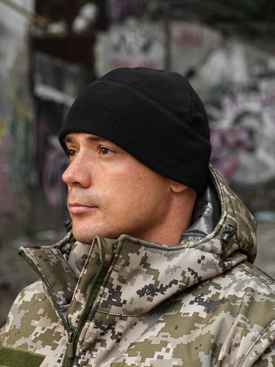 Шапка флисовая Черный (1982443777)