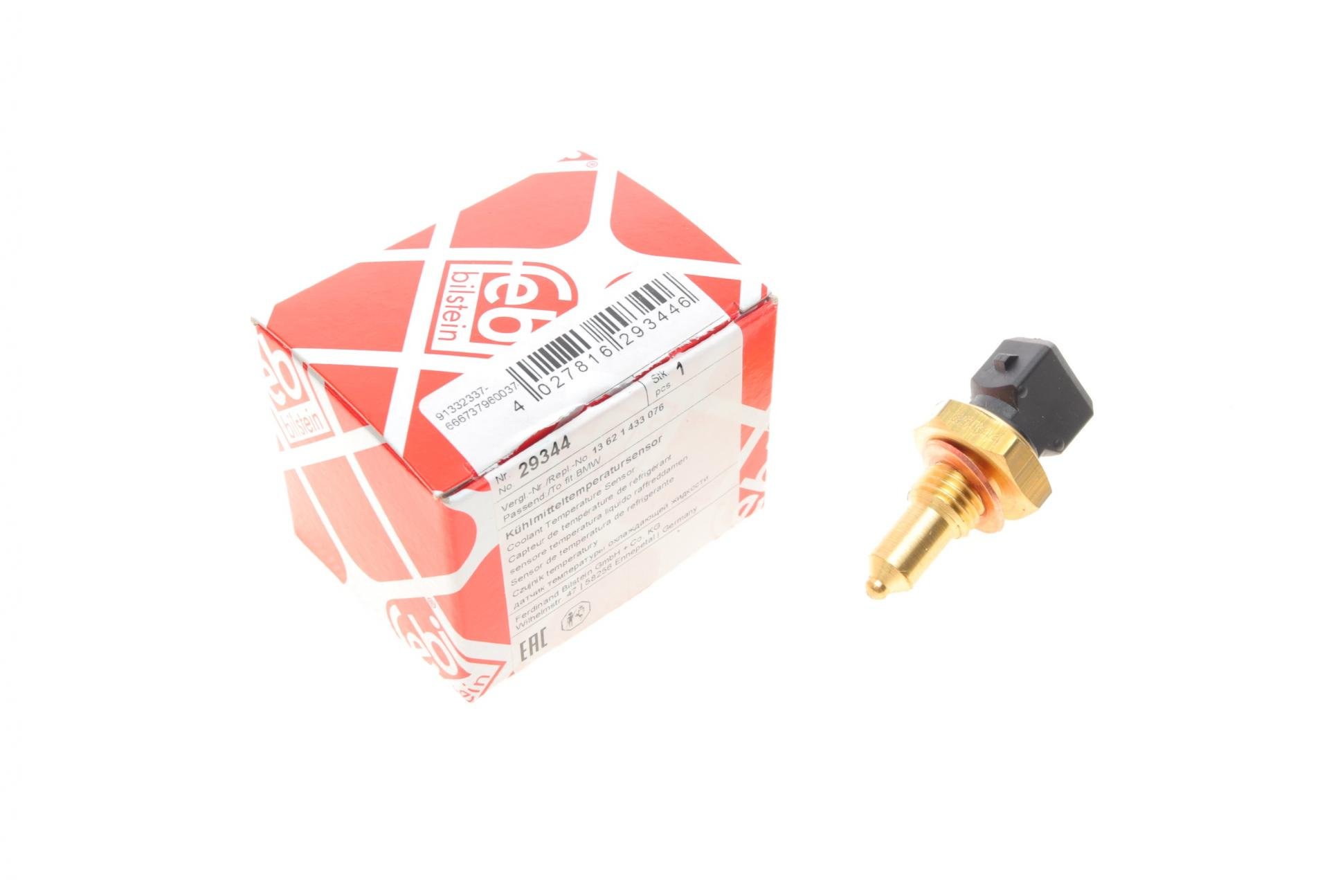 Датчик FEBI BILSTEIN температури охолоджувальної рідини BMW 3 E46/E90/5 E39/E60/F10 96-16 2 M12x1,5 (29344)