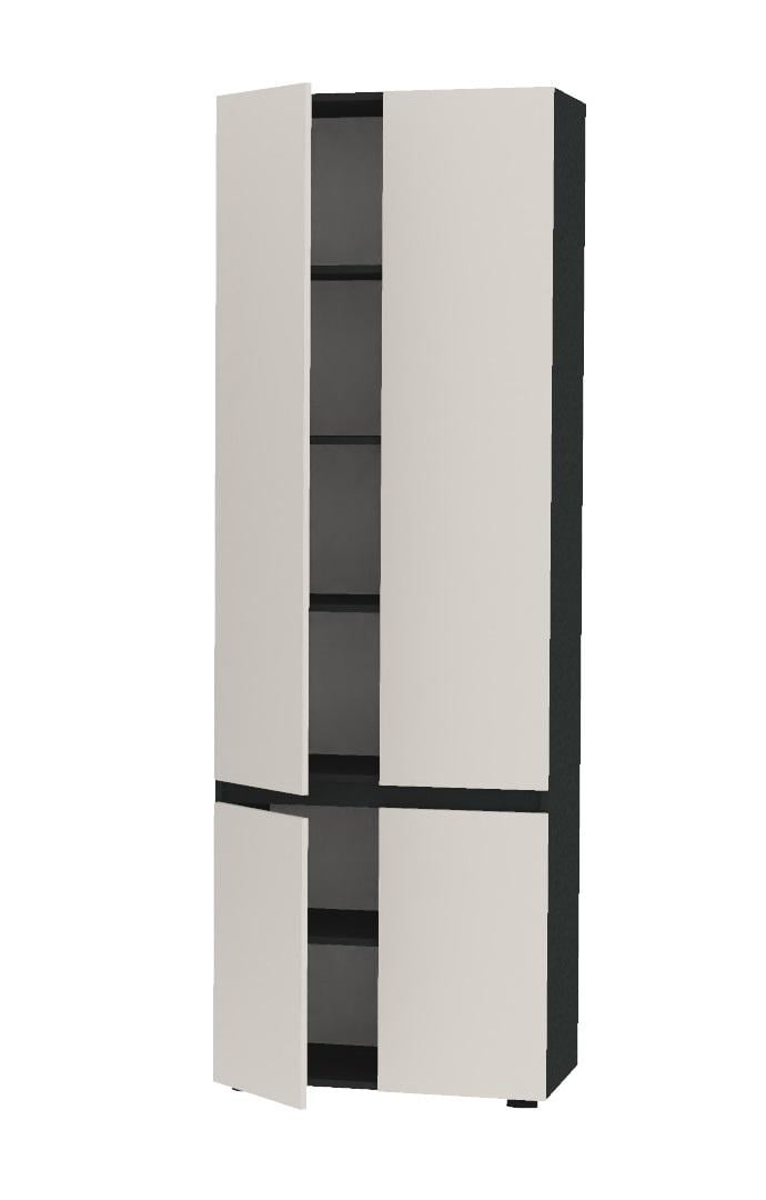 Шкаф Алекса СН-700-1п 70х55х218 см Кашемир/Антрацитовый (71343)