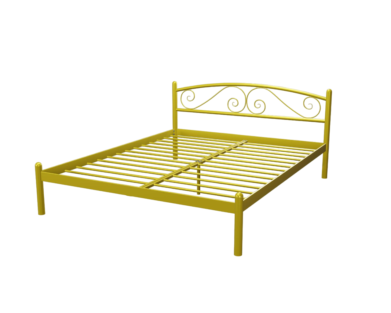 Кровать двухспальная ViolaDesign 180х200 см Желтый (ten_0336)