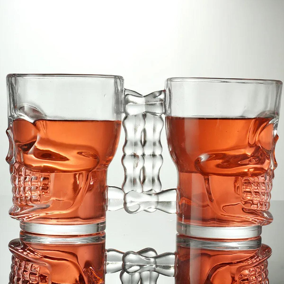 Бокалы пивные High Quality Череп 500 мл 2 шт. (R2980) - фото 3 Бокалы пивные High Quality Череп 500 мл 2 шт. (R2980) - фото 3