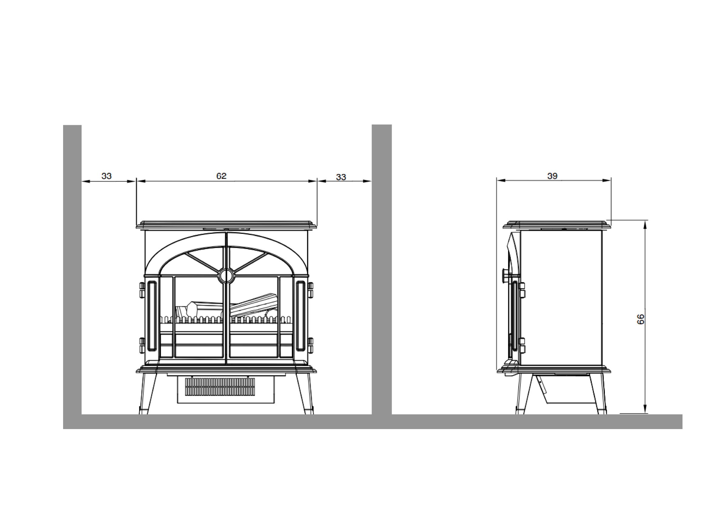 Электрокамин паровой Dimplex Opti-Myst Stockbridge с настоящим 3D эффектом пламени и обогревом и дровами - фото 2 Электрокамин паровой Dimplex Opti-Myst Stockbridge с настоящим 3D эффектом пламени и обогревом и дровами - фото 2