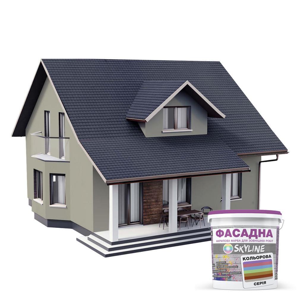 Фарба акрил-латексна фасадна Skyline 3 л 2005-Y50R Агат (2487187387) - фото 3 Фарба акрил-латексна фасадна Skyline 3 л 2005-Y50R Агат (2487187387) - фото 3