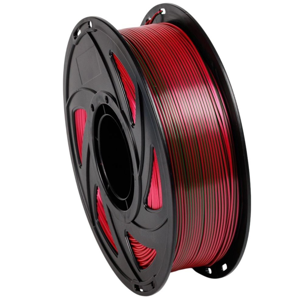 Пластик UA3D PLA Silk 1,75 мм 1 кг Red/Green (UA3D422-RedGreen)