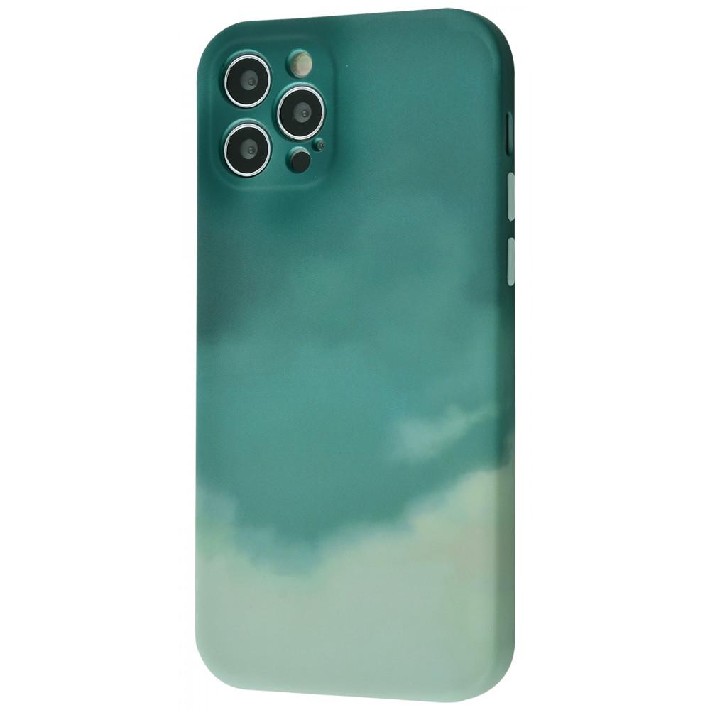 Чохол WAVE Watercolor Case TPU для iPhone X/Xs Dark green/Gray