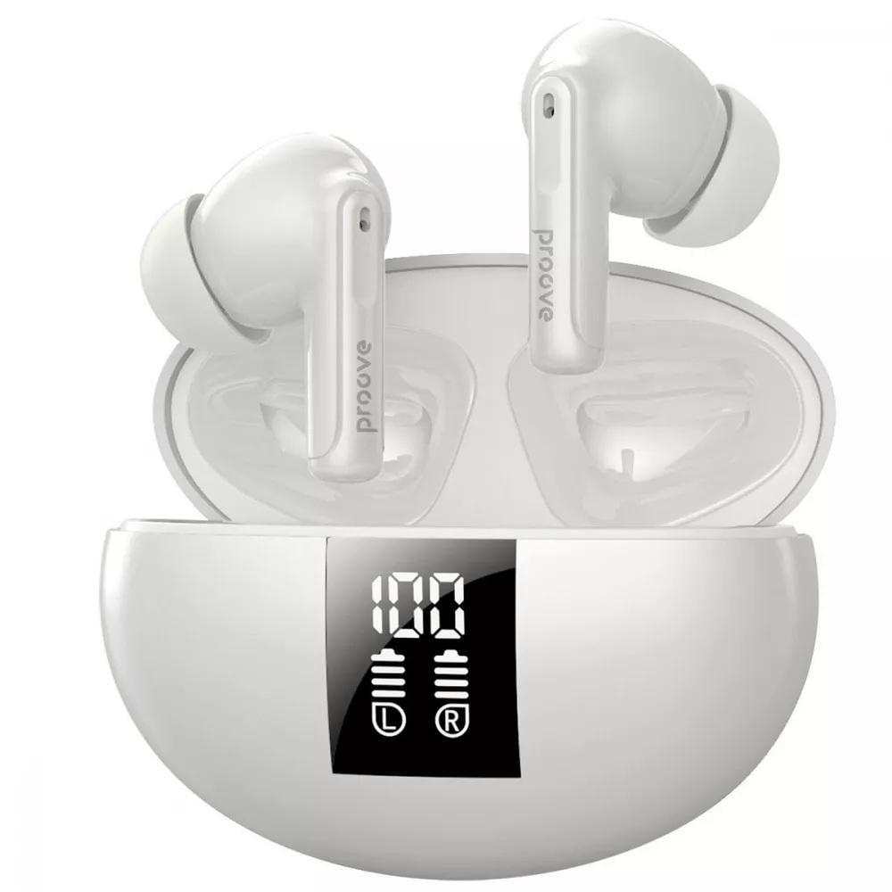 Наушники беспроводные Proove Thunder Buds SE TWS с активным шумом подавлением White (TWTBSE010002)