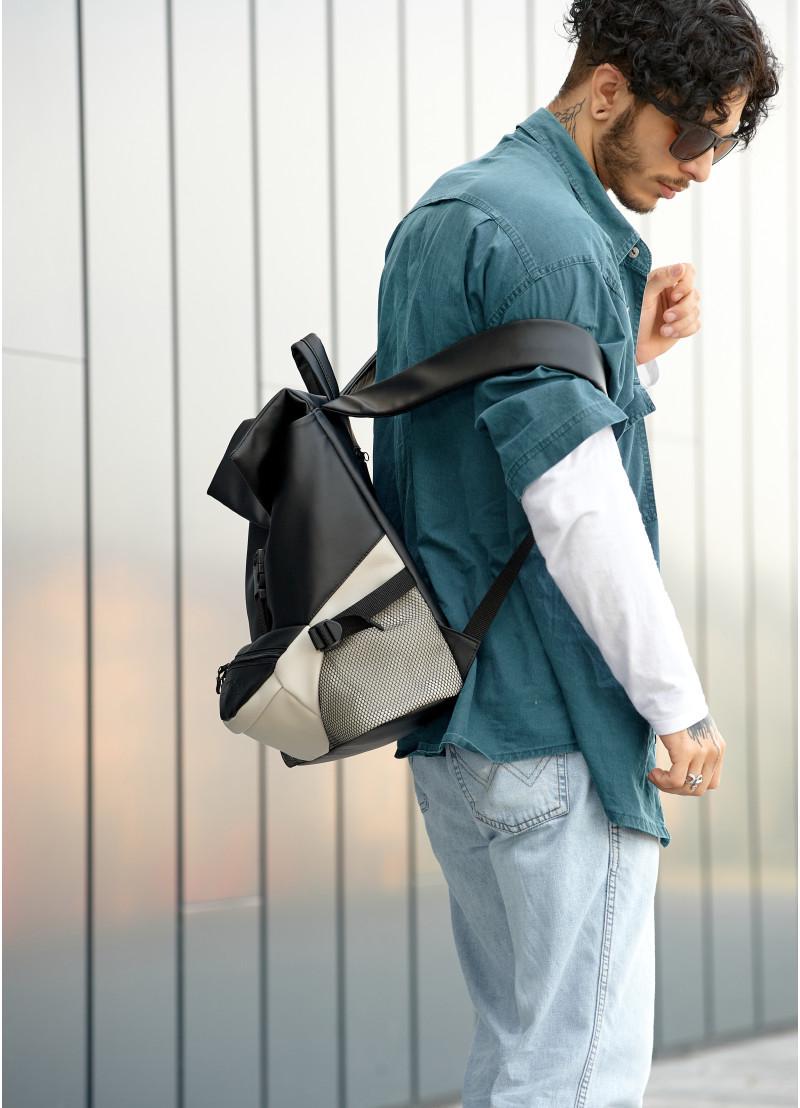 Рюкзак чоловічий Sambag Rene Double Чорно-сірий (15351020) - фото 10