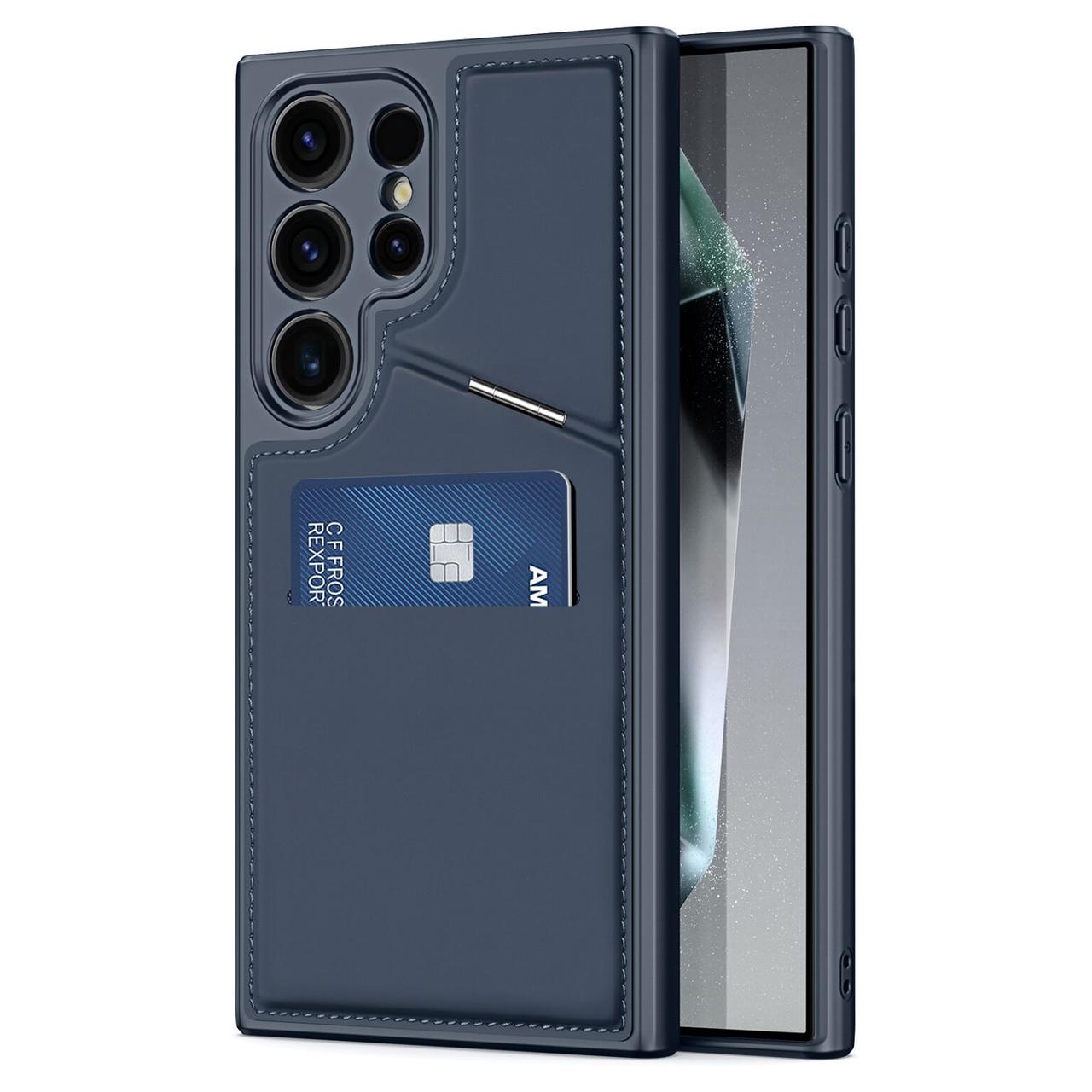 Чехол противоударный DUX DUCIS Rafi Series MagSafe Magnetic Holder RFID для Samsung Galaxy S24 Ultra Blue Чехол противоударный DUX DUCIS Rafi Series MagSafe Magnetic Holder RFID для Samsung Galaxy S24 Ultra Blue