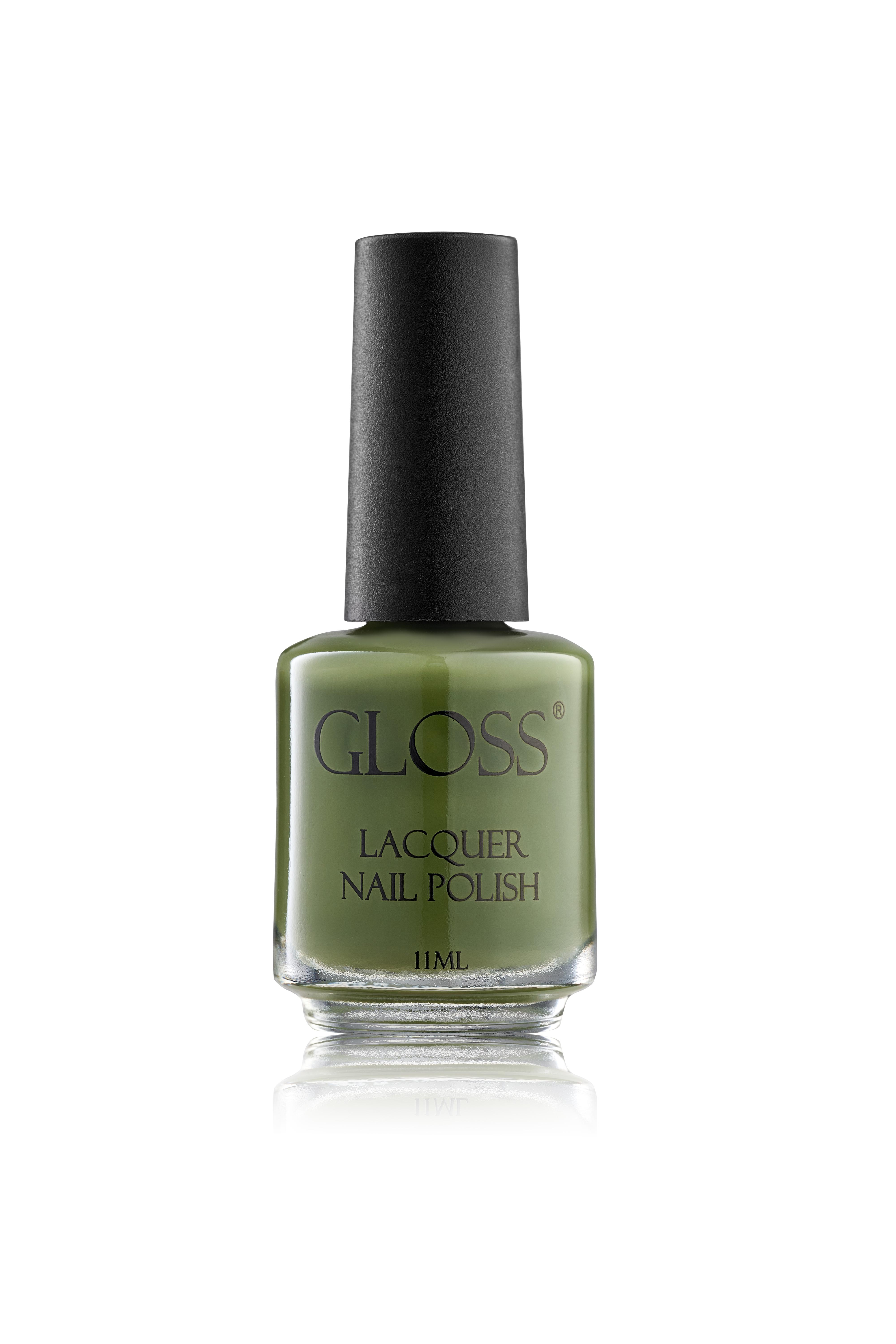 Лак для нігтів GLOSS company Lacquer Nail Polish 11 мл Запилений зелений №028 (736419)