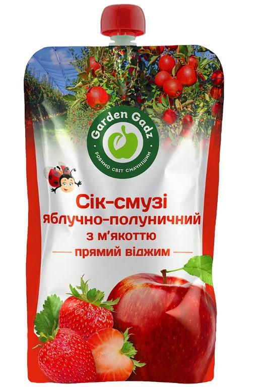 Сік-смузі яблучно-полуничний з м'якоттю Gadz 1 л (2625176990)