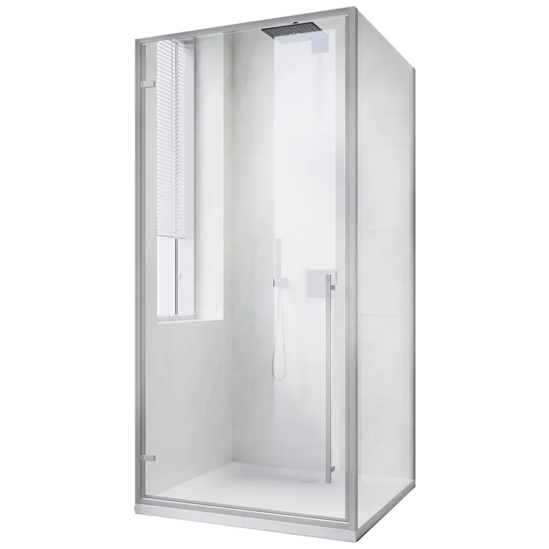 Душова кабіна без піддону KOER SR SC08-90x90x200-TR-01 прозоре скло Easy Clean 6 мм Хром (KR5371) Душова кабіна без піддону KOER SR SC08-90x90x200-TR-01 прозоре скло Easy Clean 6 мм Хром (KR5371)