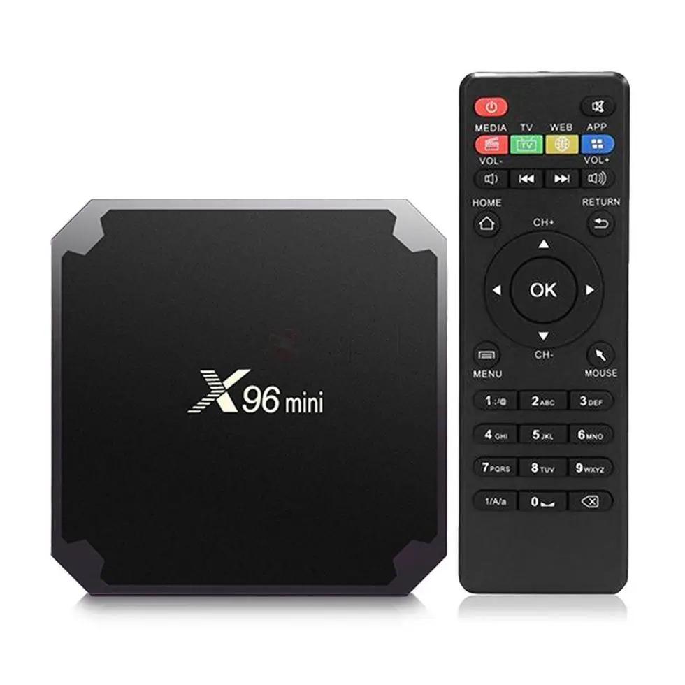 Медіаплеєр X96 mini 2 16 GB Smart TV Box 4K Amlogic S905W Android 7.1 Чорний - фото 1