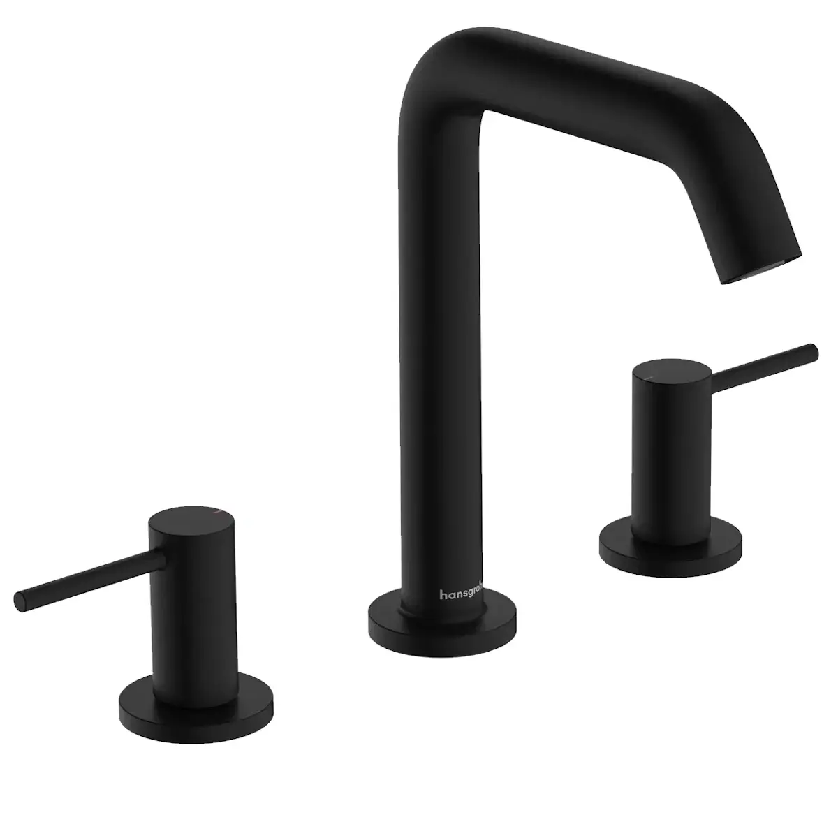 Смеситель для умывальника Hansgrohe Tecturis S двухрычажный Черный матовый (73330670)